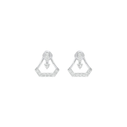 Splendour Diamond Earrings 18 KT / White Gold