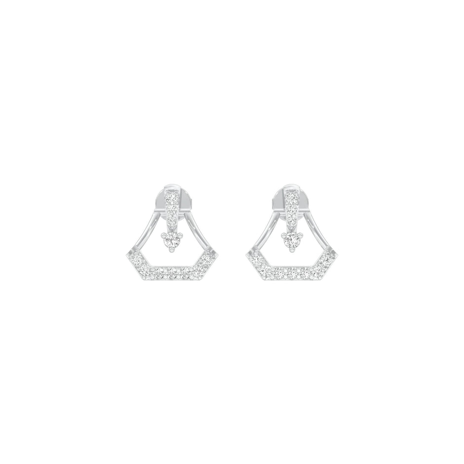 Splendour Diamond Earrings 18 KT / White Gold