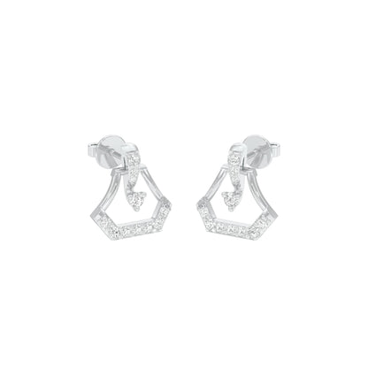 Splendour Diamond Earrings 18 KT / White Gold
