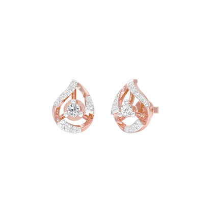 Dainty Peas Diamond Earrings 18 KT / Rose Gold