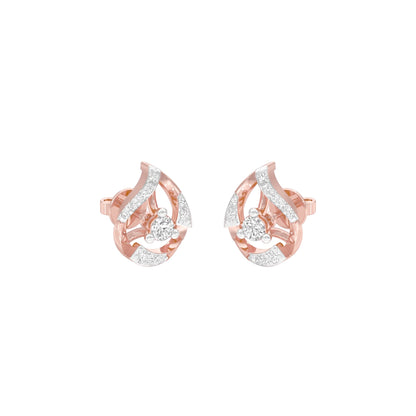 Dainty Peas Diamond Earrings 18 KT / Rose Gold