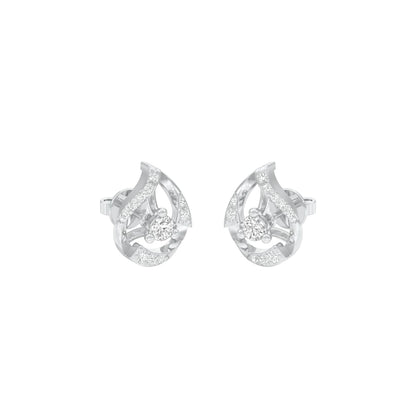 Dainty Peas Diamond Earrings 18 KT / White Gold
