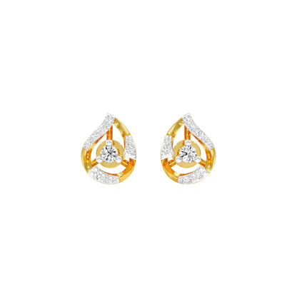 Dainty Peas Diamond Earrings 18 KT / Yellow Gold