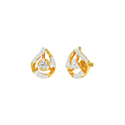 Dainty Peas Diamond Earrings 18 KT / Yellow Gold