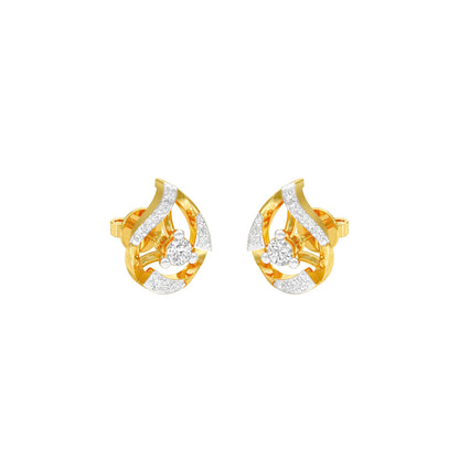 Dainty Peas Diamond Earrings 18 KT / Yellow Gold