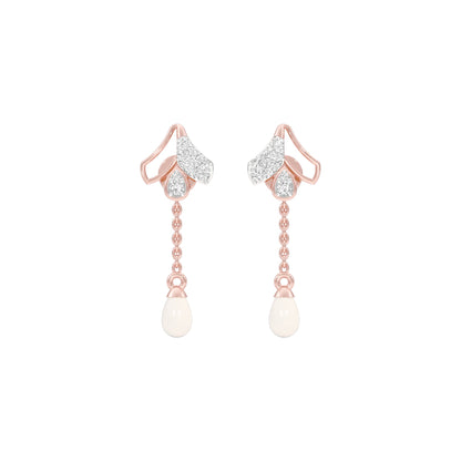 Pink Sorbet Diamond Danglers 18 KT / Rose Gold