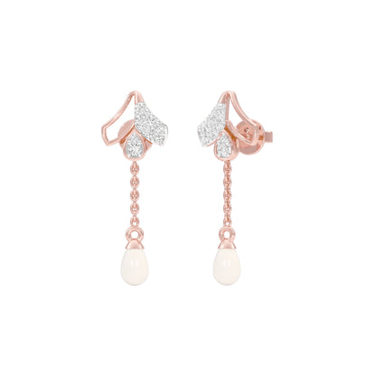 Pink Sorbet Diamond Danglers 18 KT / Rose Gold