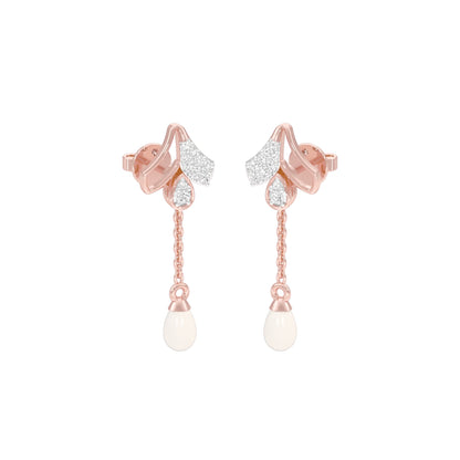 Pink Sorbet Diamond Danglers 18 KT / Rose Gold