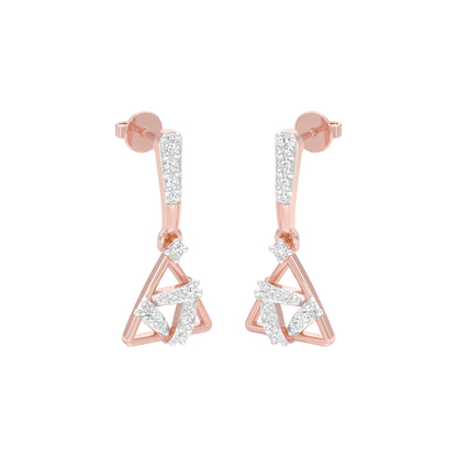 Concurrent Diamond Danglers 18 KT / Rose Gold