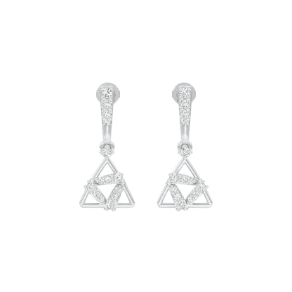 Concurrent Diamond Danglers 18 KT / White Gold