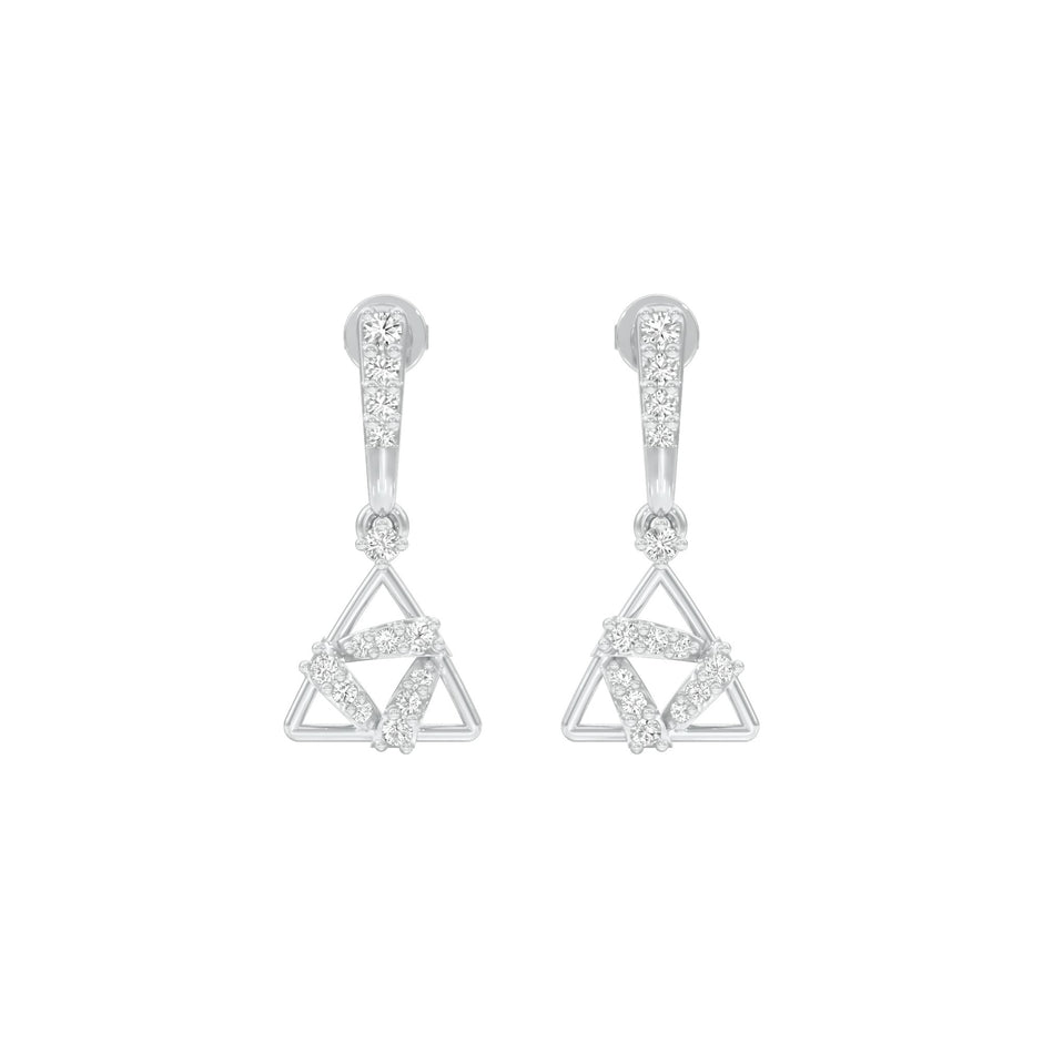 Concurrent Diamond Danglers 18 KT / White Gold