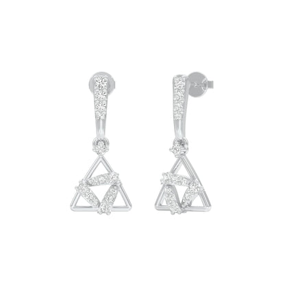 Concurrent Diamond Danglers 18 KT / White Gold