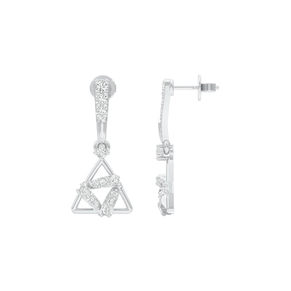 Concurrent Diamond Danglers 18 KT / White Gold