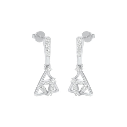 Concurrent Diamond Danglers 18 KT / White Gold