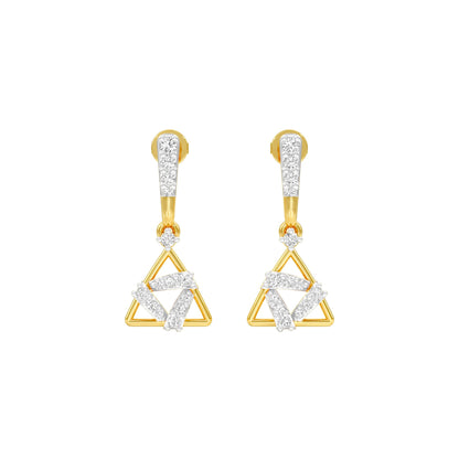Concurrent Diamond Danglers 18 KT / Yellow Gold
