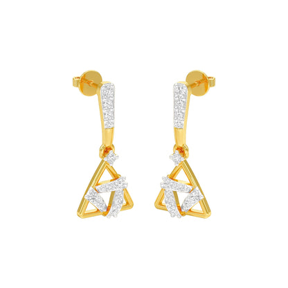 Concurrent Diamond Danglers 18 KT / Yellow Gold