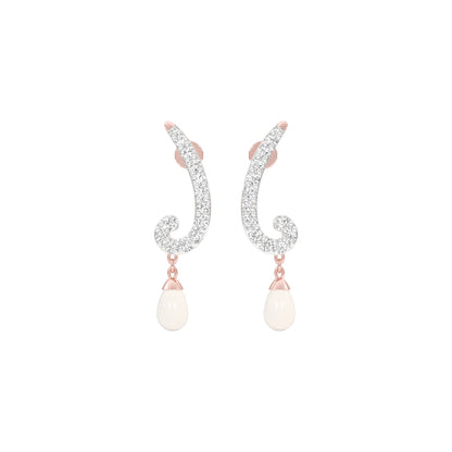 Crimson Musicals Diamond Danglers 18 KT / Rose Gold