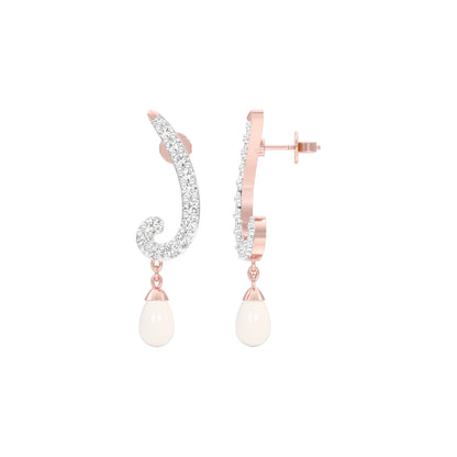 Crimson Musicals Diamond Danglers 18 KT / Rose Gold