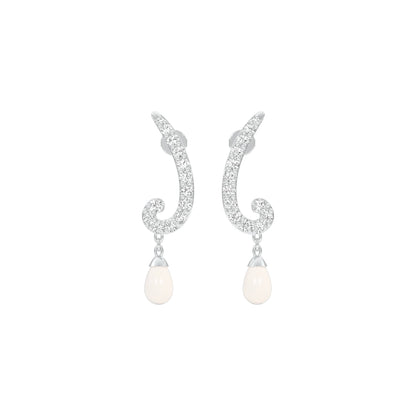 Crimson Musicals Diamond Danglers 18 KT / White Gold