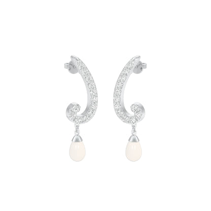 Crimson Musicals Diamond Danglers 18 KT / White Gold