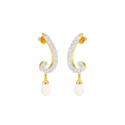 Crimson Musicals Diamond Danglers 18 KT / Yellow Gold
