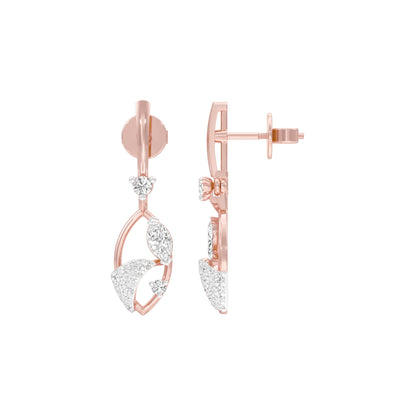 Spiral Muse Diamond Earrings 18 KT / Rose Gold