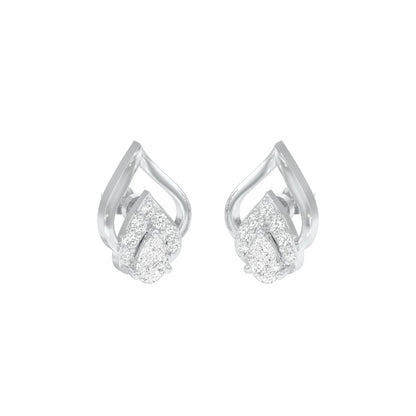 DuoPear Diamond Earrings 18 KT / White Gold