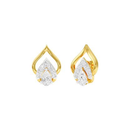 DuoPear Diamond Earrings 18 KT / Yellow Gold
