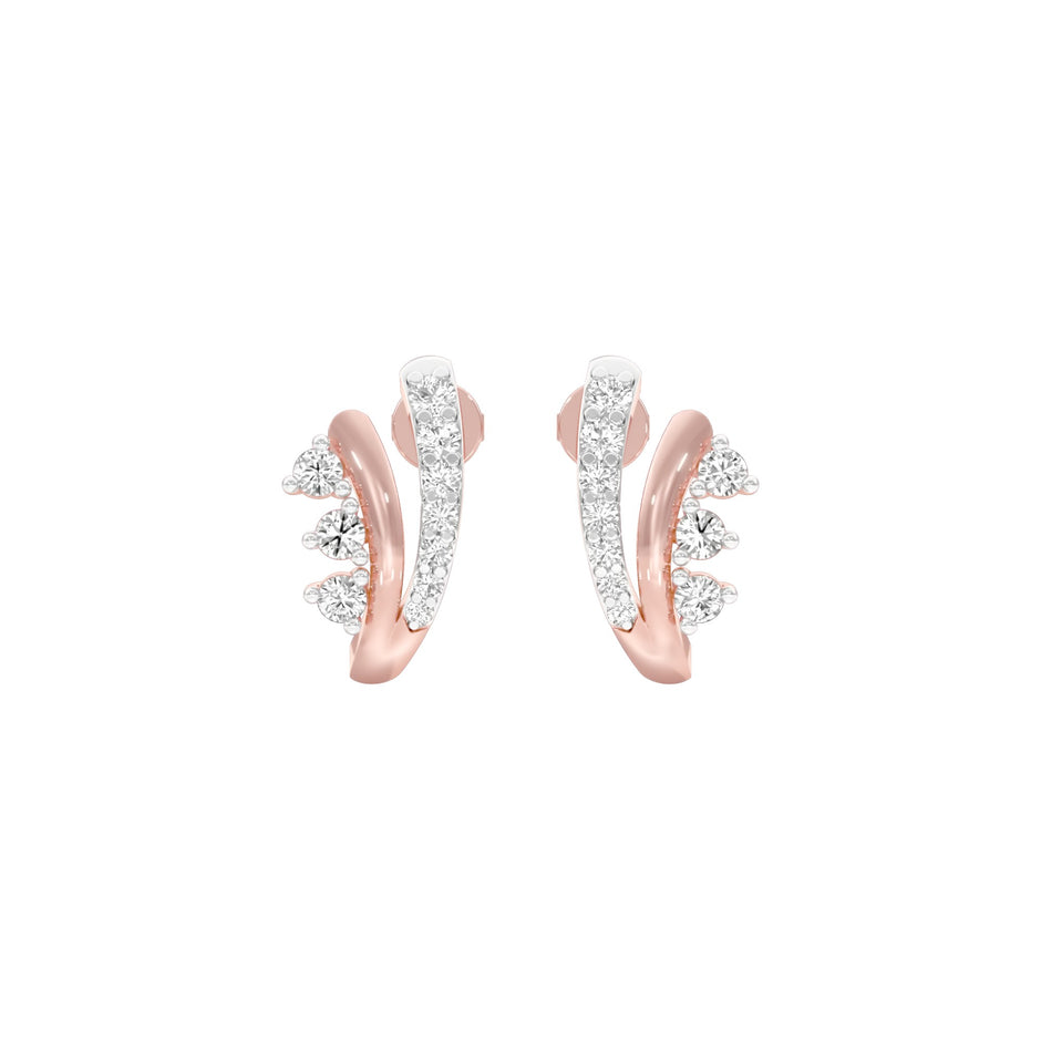 Phobe Diamond Earrings 18 KT / Rose Gold