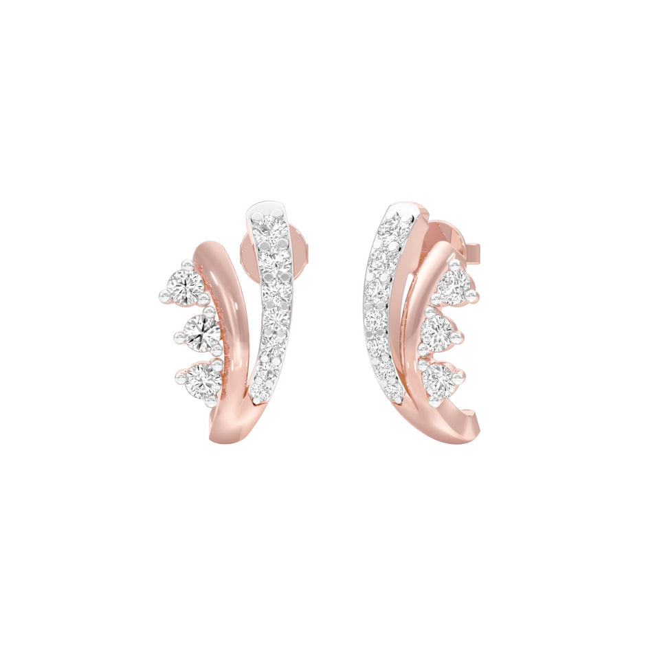 Phobe Diamond Earrings 18 KT / Rose Gold