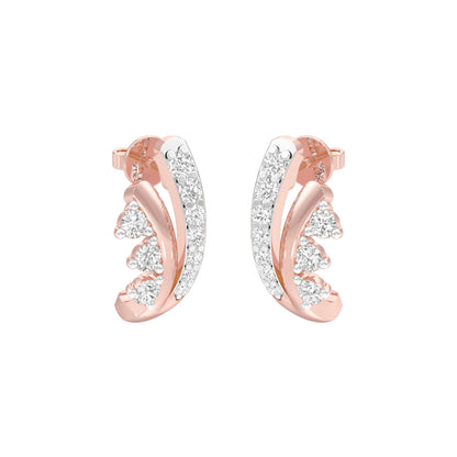 Phobe Diamond Earrings 18 KT / Rose Gold