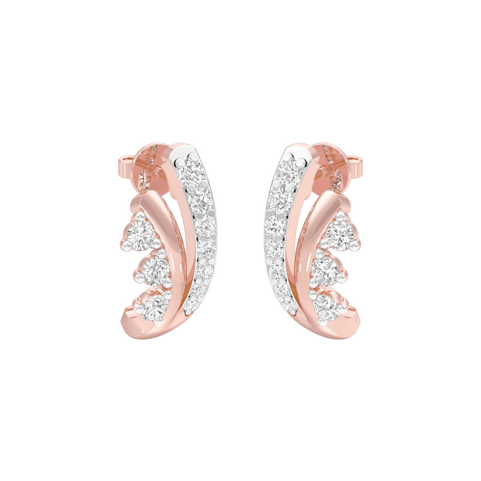 Phobe Diamond Earrings 18 KT / Rose Gold