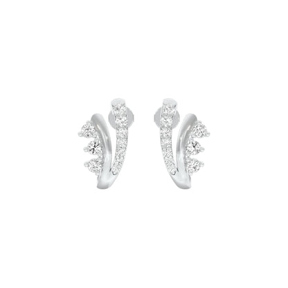 Phobe Diamond Earrings 18 KT / White Gold