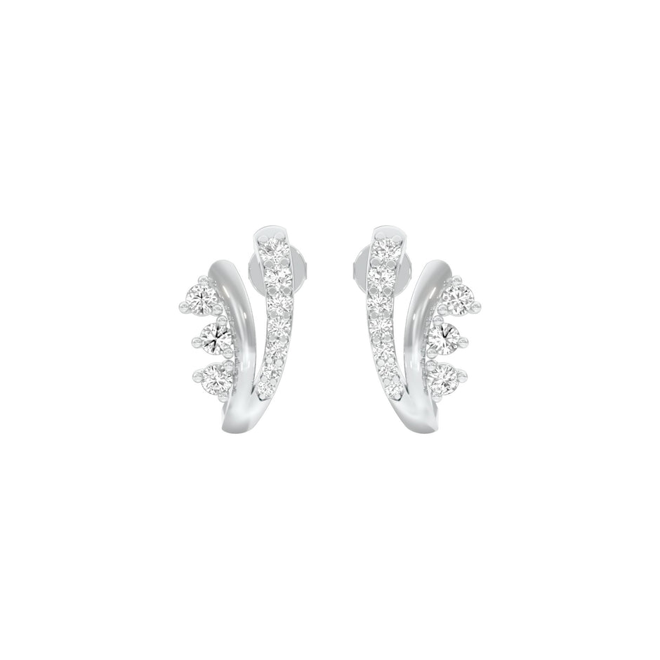 Phobe Diamond Earrings 18 KT / White Gold