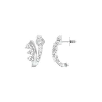 Phobe Diamond Earrings 18 KT / White Gold