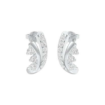 Phobe Diamond Earrings 18 KT / White Gold