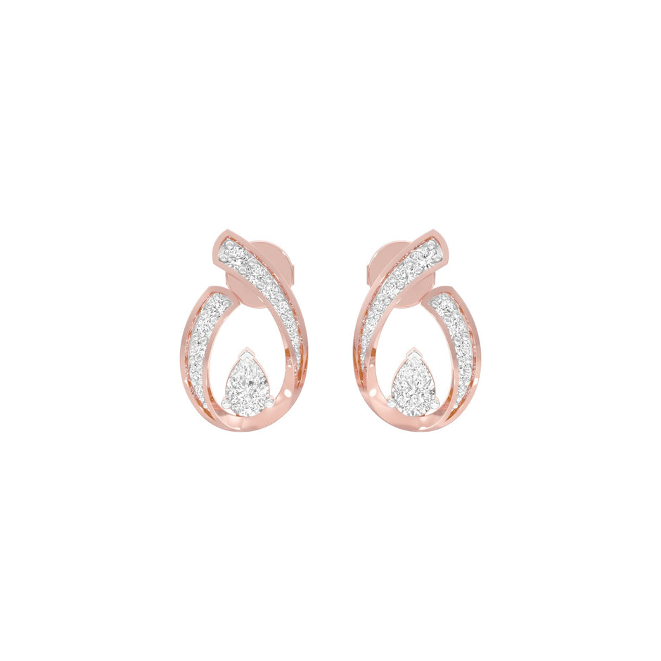 Dipped in Luxe Diamond Earrings 18 KT / Rose Gold