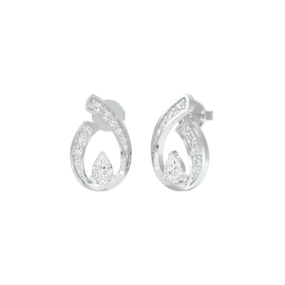 Dipped in Luxe Diamond Earrings 18 KT / White Gold
