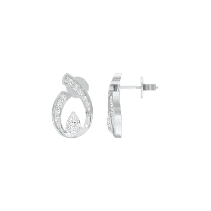 Dipped in Luxe Diamond Earrings 18 KT / White Gold