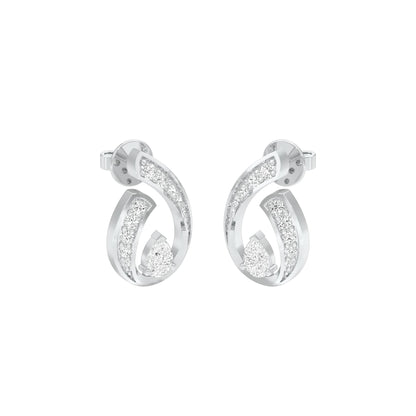 Dipped in Luxe Diamond Earrings 18 KT / White Gold