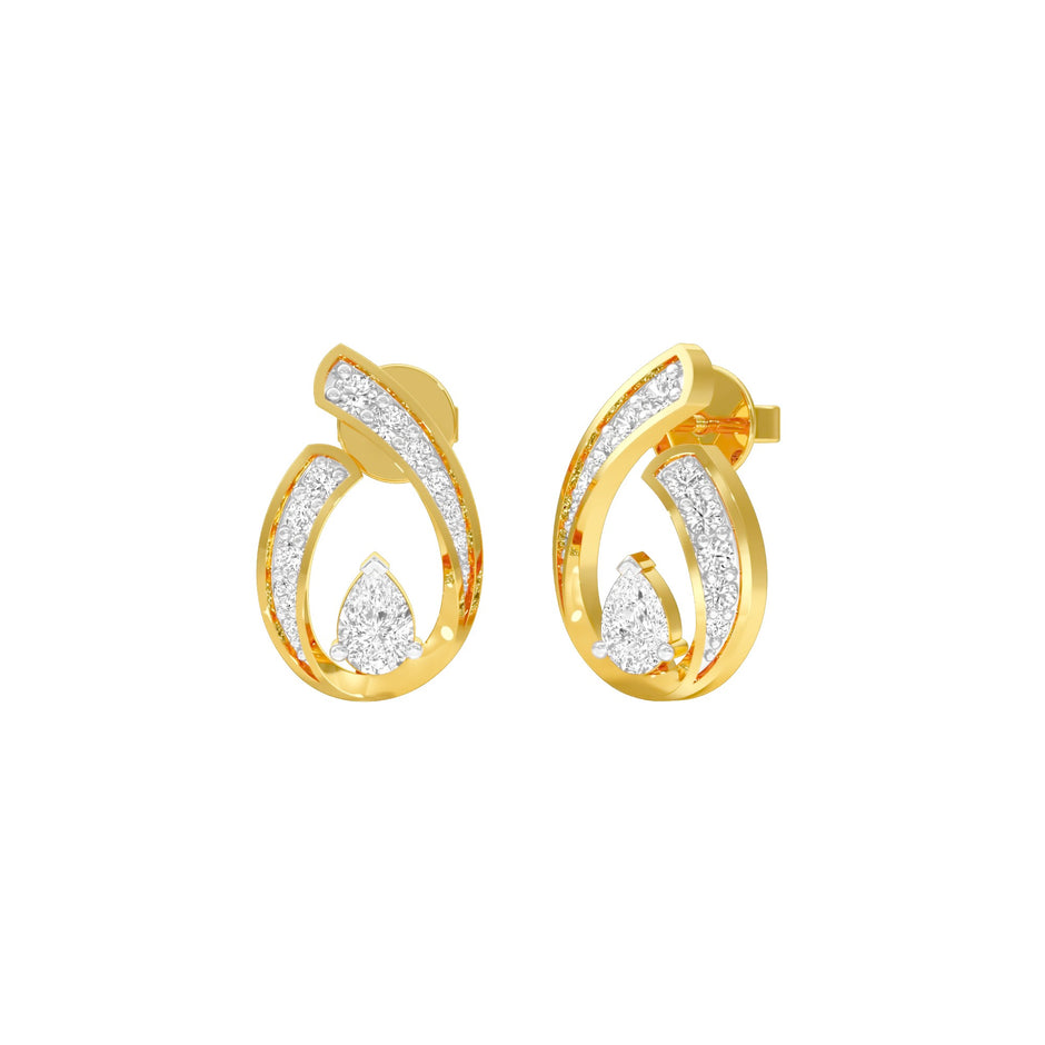 Dipped in Luxe Diamond Earrings 18 KT / Yellow Gold