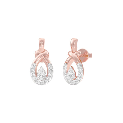 Trickle Luxe Diamond Earrings 18 KT / Rose Gold