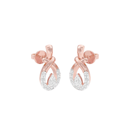 Trickle Luxe Diamond Earrings 18 KT / Rose Gold