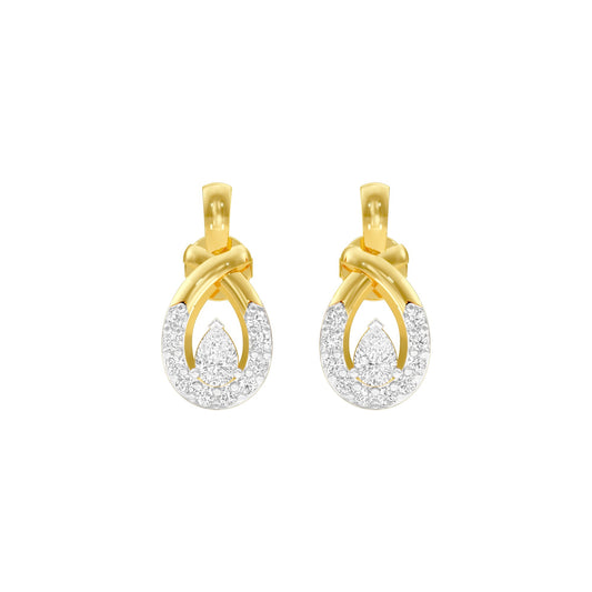 Trickle Luxe Diamond Earrings 18 KT / Yellow Gold