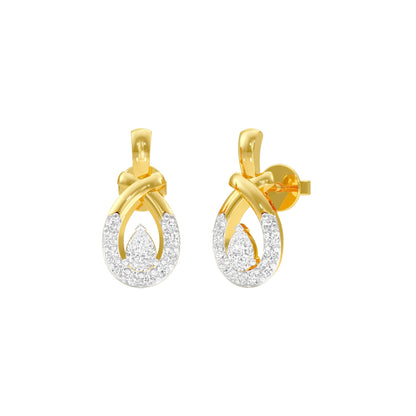 Trickle Luxe Diamond Earrings 18 KT / Yellow Gold