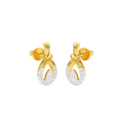 Trickle Luxe Diamond Earrings 18 KT / Yellow Gold