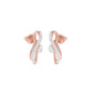 Sleek and Sweet Diamond Earrings 18 KT / Rose Gold