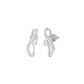 Sleek and Sweet Diamond Earrings 18 KT / White Gold
