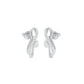 Sleek and Sweet Diamond Earrings 18 KT / White Gold