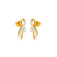 Sleek and Sweet Diamond Earrings 18 KT / Yellow Gold